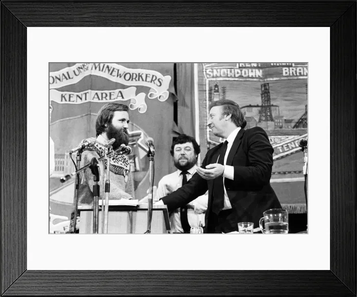 Framed Print : Arthur Scargill at the Ramsgate Miners Rally, Kent. 20th November 1984