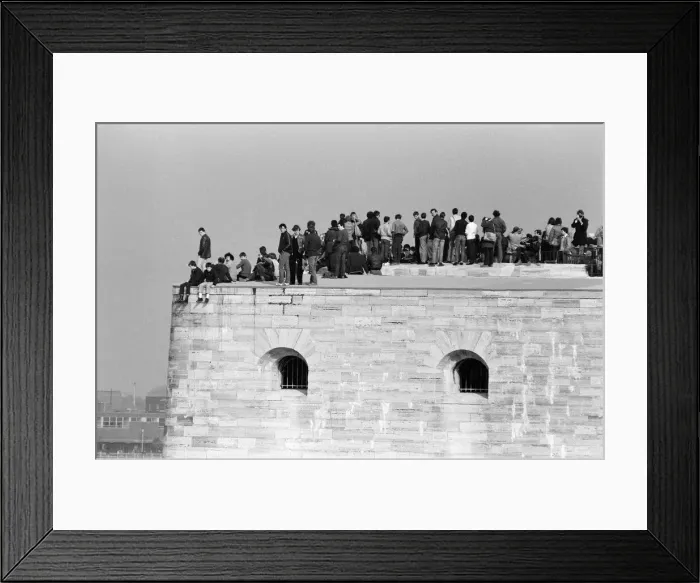 Framed Print : The main body of the Royal Navy Task force that is going to the Falklands sets sail Framed Print : The main body of the Royal Navy Task force that is going to the Falklands sets sail