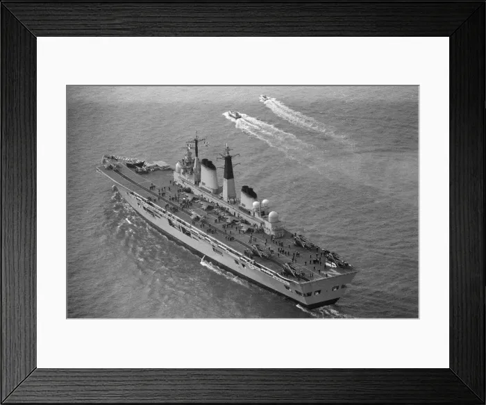 Framed Print : The main body of the Royal Navy Task force that is going to the Falklands set sail