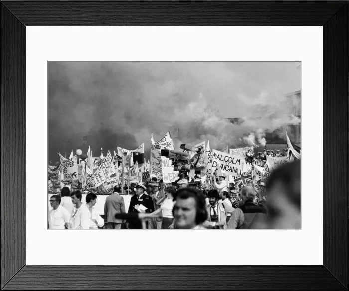 Framed Print : The carrier HMS Invincible sailed home from the Falklands to a tumultuous welcome Framed Print : The carrier HMS Invincible sailed home from the Falklands to a tumultuous welcome