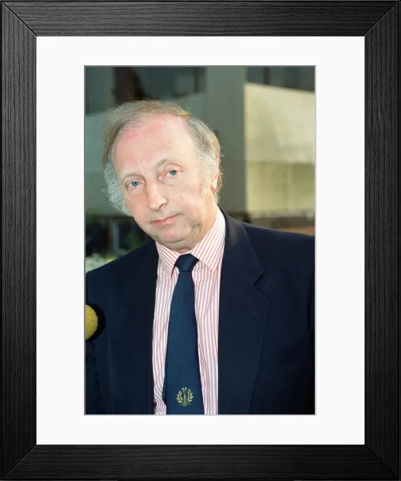 Framed Print : Arthur Scargill, President of the National Union of Mineworkers. 20th July 1990