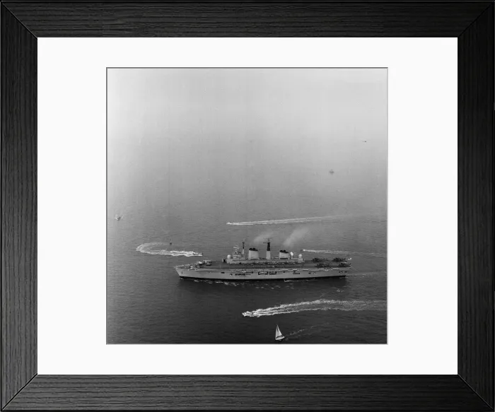 Framed Print : The main body of the Royal Navy Task force that is going to the Falklands set sail
