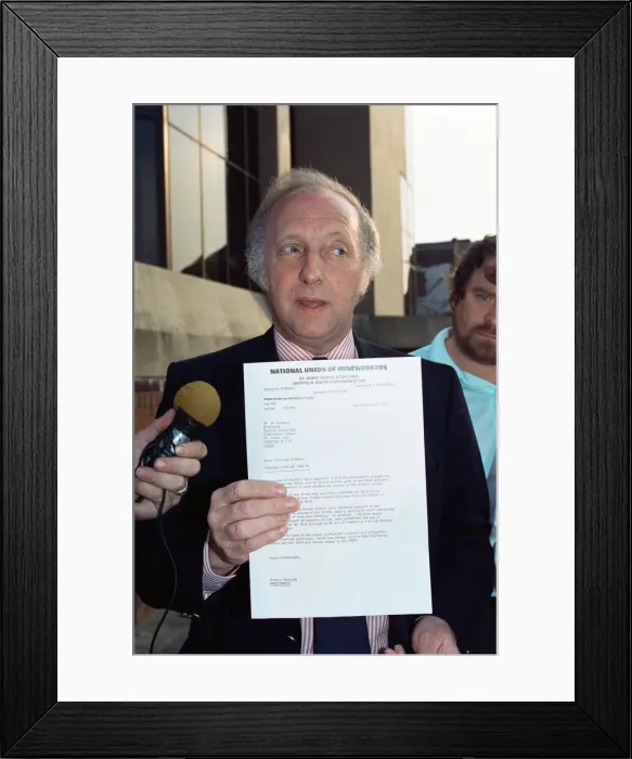 Framed Print : Arthur Scargill, President of the National Union of Mineworkers. 20th July 1990 Framed Print : Arthur Scargill, President of the National Union of Mineworkers. 20th July 1990
