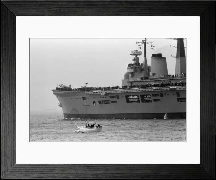 Framed Print : The main body of the Royal Navy Task force that is going to the Falklands sets sail Framed Print : The main body of the Royal Navy Task force that is going to the Falklands sets sail