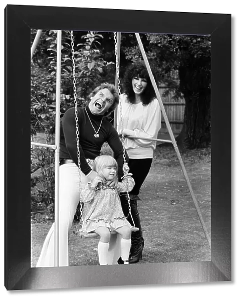 Freddie Starr at home with his wife Sandy and daughter Donna. 29th September 1978