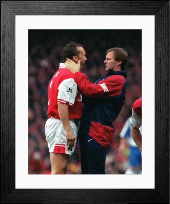 Framed Print : Lee Dixon Arsenal Player with Gary Lewin 1997 Dixon with Physiotherapist Gary Lewin Framed Print : Lee Dixon Arsenal Player with Gary Lewin 1997 Dixon with Physiotherapist Gary Lewin