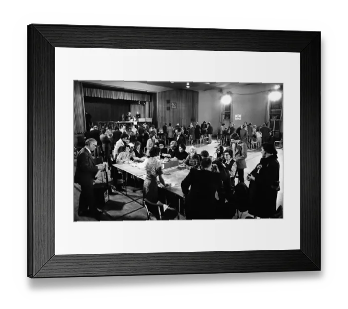 Framed Print : Coventry North West By-election, due to the death of the incumbent Maurice Edelman Framed Print : Coventry North West By-election, due to the death of the incumbent Maurice Edelman