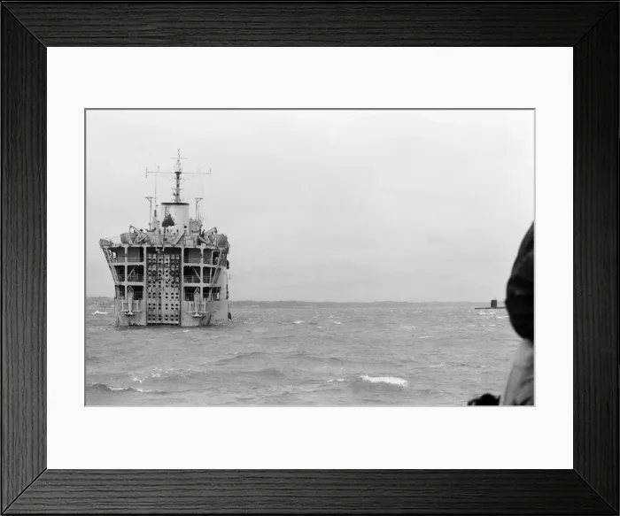 Framed Print : Royal Fleet auxiliary Sir Lancelot'(pictured