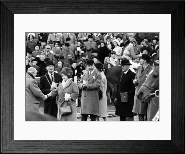 Framed Print : Queen Elizabeth The Queen Mother with Secretary of State for War John Profumo