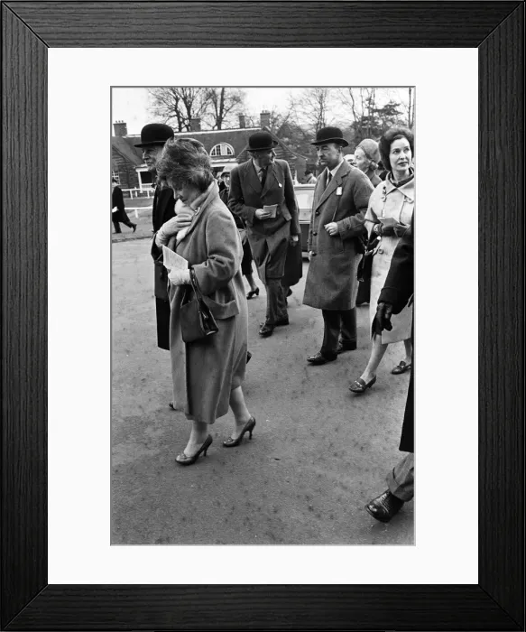 Framed Print : Queen Elizabeth The Queen Mother with Secretary of State for War John Profumo Framed Print : Queen Elizabeth The Queen Mother with Secretary of State for War John Profumo
