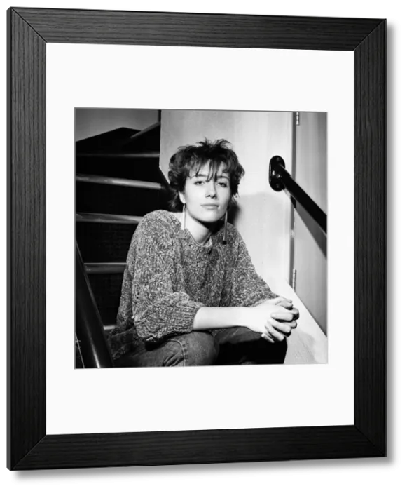 Framed Print : Emma Thompson, one of the stars of Granadas new comedy series Alfresco Framed Print : Emma Thompson, one of the stars of Granadas new comedy series Alfresco
