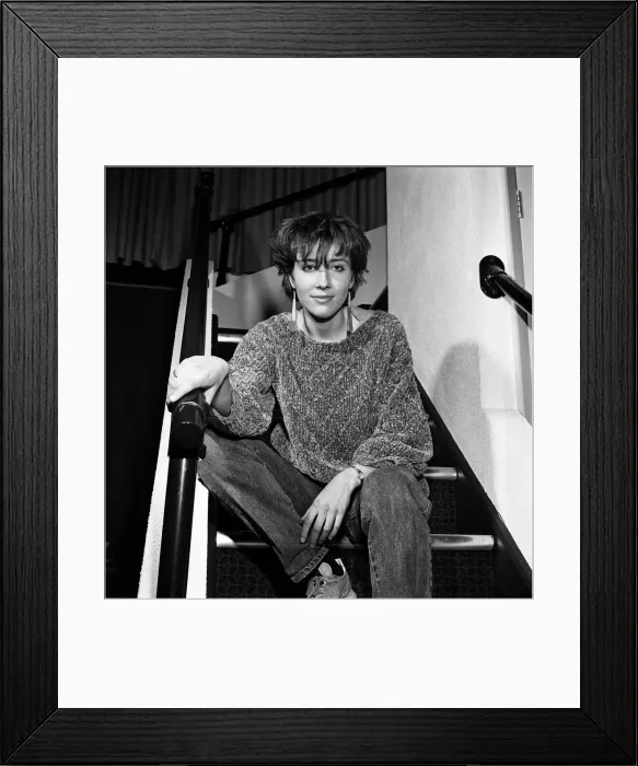 Framed Print : Emma Thompson, one of the stars of Granadas new comedy series Alfresco