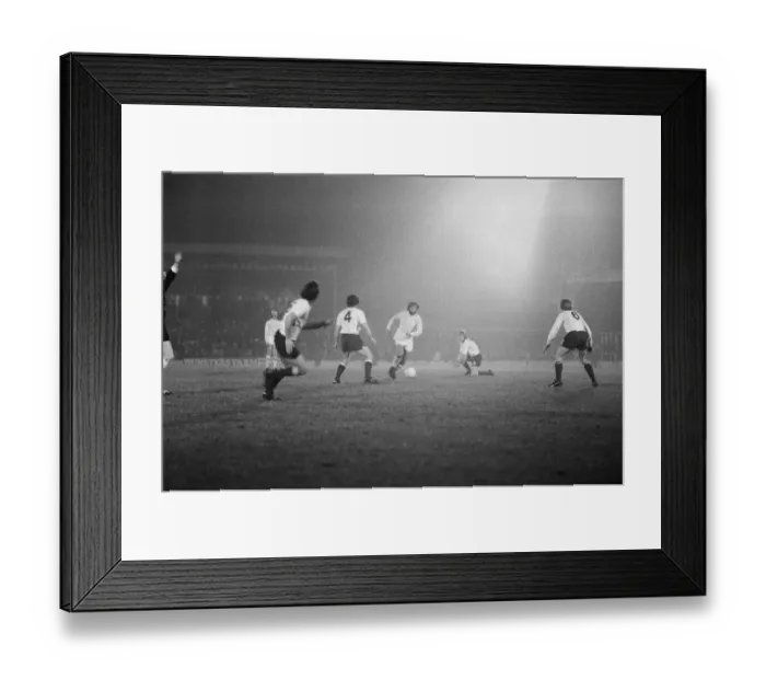 Framed Print : George Best plays in the Paul Aimson Bury FC testimonial