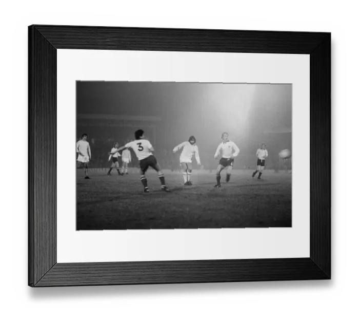 Framed Print : George Best plays in the Paul Aimson Bury FC testimonial