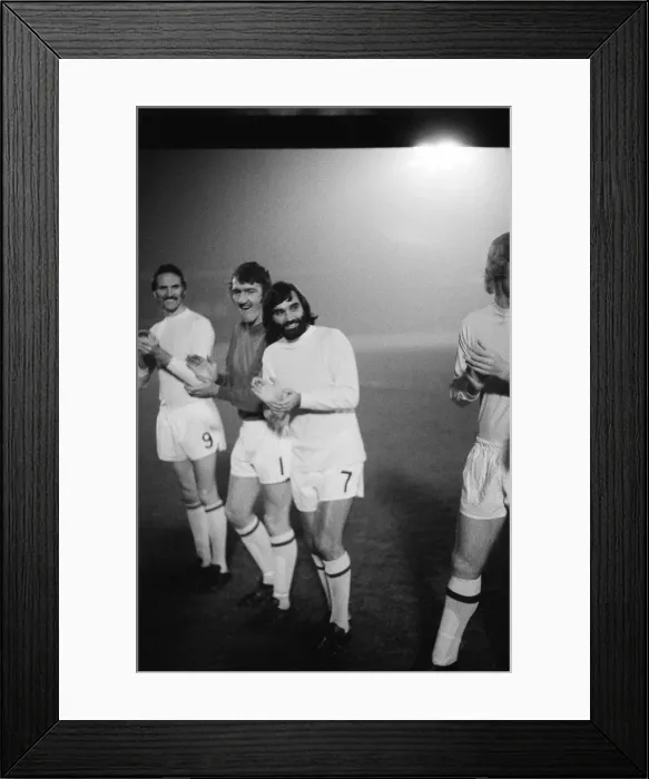 Framed Print : George Best plays in the Paul Aimson Bury FC testimonial