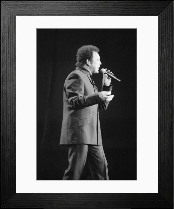 Framed Print : Tom Jones performing at The Cardiff International Arena, Cardiff, Wales