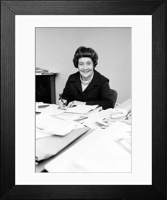 Framed Print : Minister of State for Education and Science Shirley Williams. 3rd December 1968 Framed Print : Minister of State for Education and Science Shirley Williams. 3rd December 1968