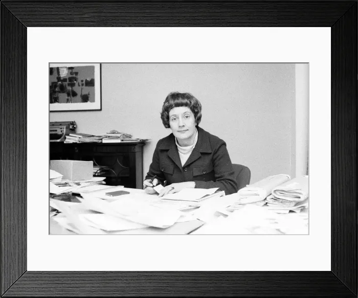 Framed Print : Minister of State for Education and Science Shirley Williams. 3rd December 1968 Framed Print : Minister of State for Education and Science Shirley Williams. 3rd December 1968