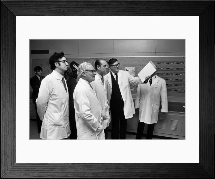 Framed Print : The commissioning of Coleshill Sewage Sludge Incineration Plant, Warwickshire