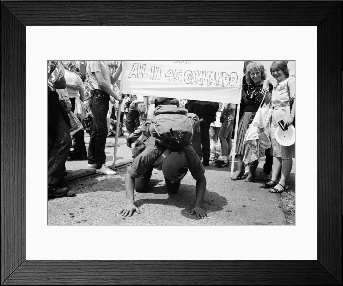 Framed Print : The cruise ship Canberra arrives back at her berth in Southampton Docks