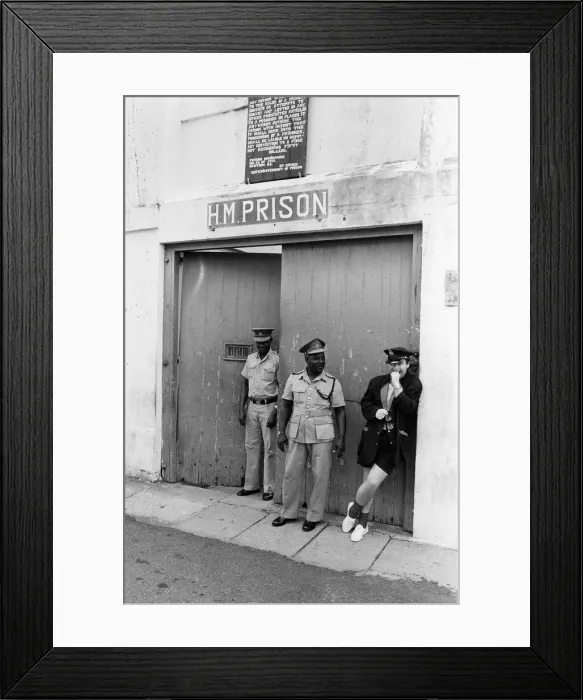Framed Print : Elton John wearing a Watford F. C. shirt on the Caribbean island of Montserrat Framed Print : Elton John wearing a Watford F. C. shirt on the Caribbean island of Montserrat