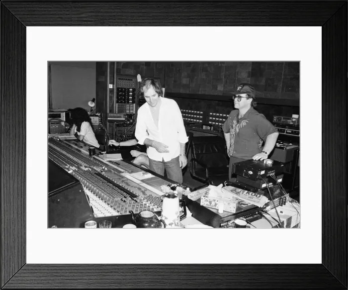 Framed Print : Elton John on the Caribbean island of Montserrat. Elton is on the island to record his Framed Print : Elton John on the Caribbean island of Montserrat. Elton is on the island to record his