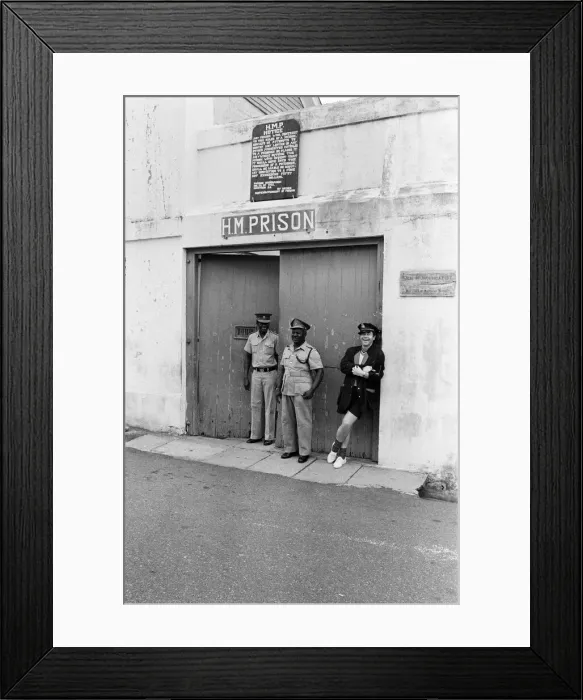 Framed Print : Elton John wearing a Watford F. C. shirt on the Caribbean island of Montserrat Framed Print : Elton John wearing a Watford F. C. shirt on the Caribbean island of Montserrat
