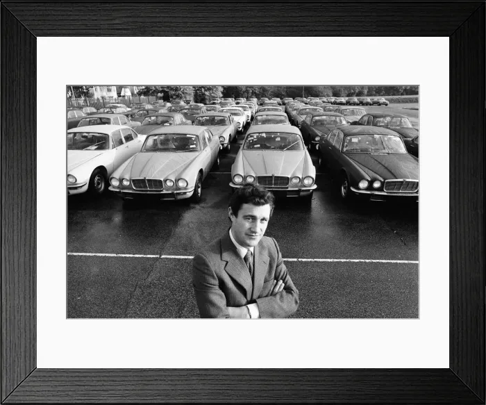 Framed Print : Geoffrey Robinson, Managing Director Jaguar Cars, Coventry, Tuesday 23rd October 1973 Framed Print : Geoffrey Robinson, Managing Director Jaguar Cars, Coventry, Tuesday 23rd October 1973