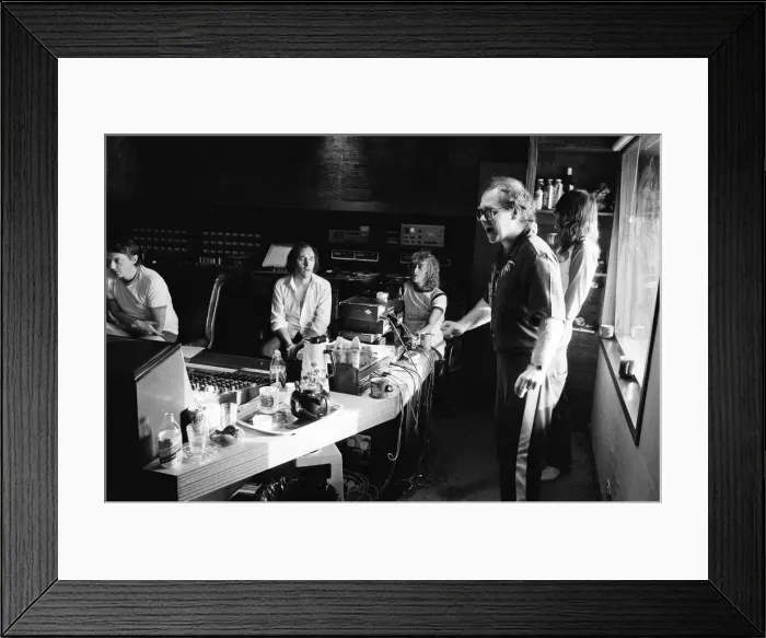 Framed Print : Elton John on the Caribbean island of Montserrat. Elton is on the island to record his Framed Print : Elton John on the Caribbean island of Montserrat. Elton is on the island to record his