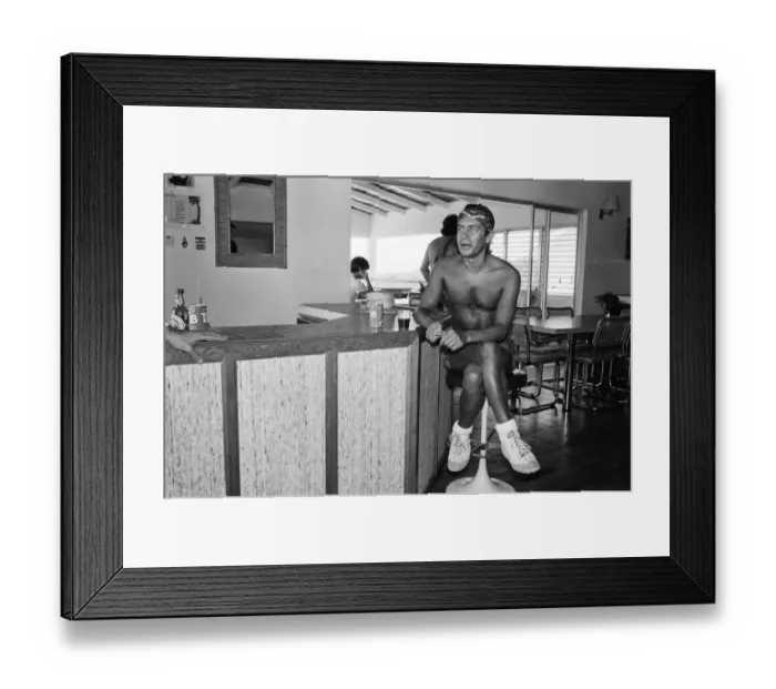 Framed Print : Bernie Taupin on the Caribbean island of Montserrat. Bernie Framed Print : Bernie Taupin on the Caribbean island of Montserrat. Bernie