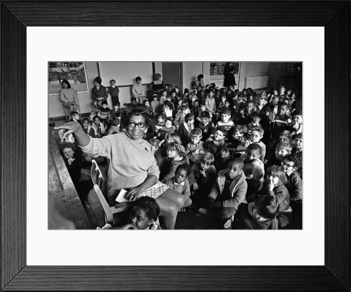 Framed Print : Yvonne Conolly Britains first female black headteacher seen here at Ringcross Framed Print : Yvonne Conolly Britains first female black headteacher seen here at Ringcross