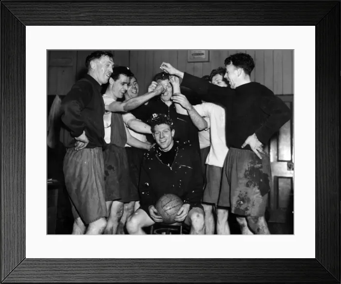 Framed Print : Confetti shower in the dressing room - it was his Sheffield United team mates surprise Framed Print : Confetti shower in the dressing room - it was his Sheffield United team mates surprise
