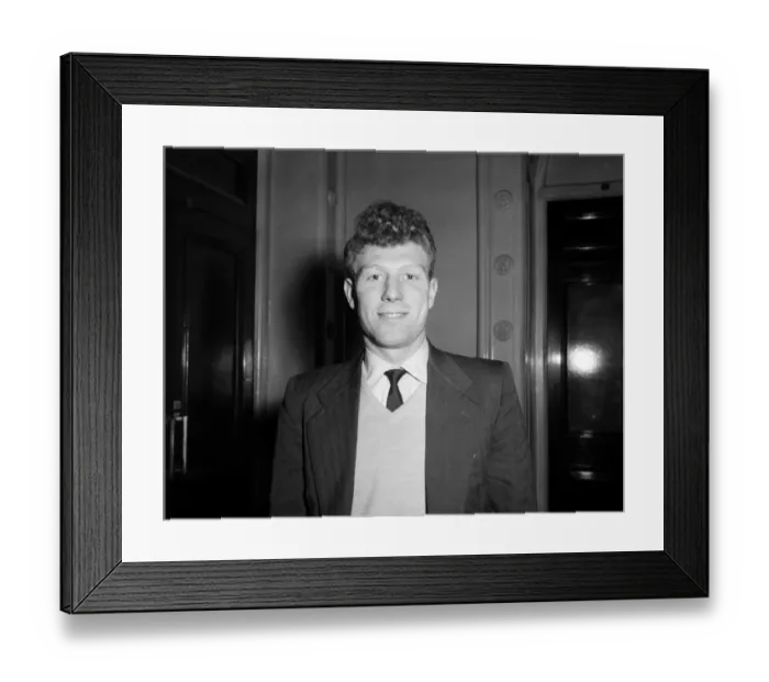 Framed Print : Footballer and singer Colin Grainger. 27th April 1956 Framed Print : Footballer and singer Colin Grainger. 27th April 1956