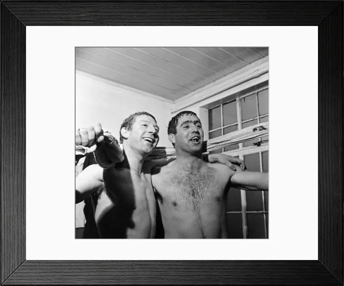 Framed Print : Enter two vocalists, dripping wet but singing at the top of their voices Framed Print : Enter two vocalists, dripping wet but singing at the top of their voices