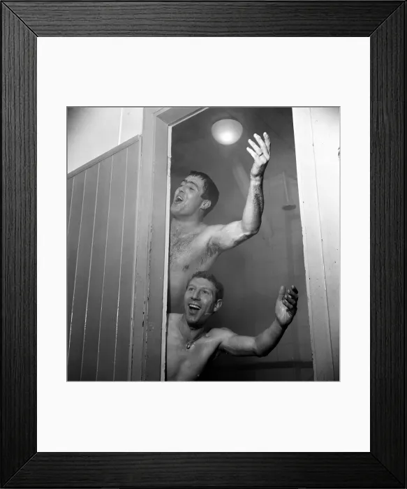 Framed Print : Enter two vocalists, dripping wet but singing at the top of their voices Framed Print : Enter two vocalists, dripping wet but singing at the top of their voices