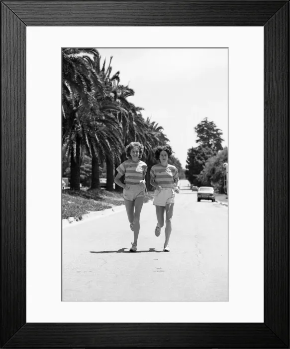 Framed Print : The 1984 Summer Olympics in Los Angeles, California. Joyce Smith and Sarah Rower Framed Print : The 1984 Summer Olympics in Los Angeles, California. Joyce Smith and Sarah Rower