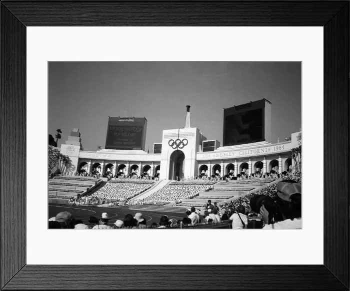 Framed Print : The 1984 Summer Olympics in Los Angeles, California. Scenes during the Opening Ceremony Framed Print : The 1984 Summer Olympics in Los Angeles, California. Scenes during the Opening Ceremony