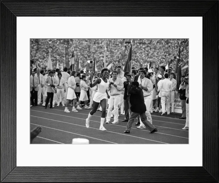 Framed Print : The 1984 Summer Olympics in Los Angeles, California. Scenes during the Opening Ceremony Framed Print : The 1984 Summer Olympics in Los Angeles, California. Scenes during the Opening Ceremony