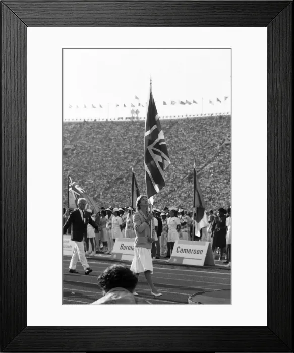 Framed Print : The 1984 Summer Olympics in Los Angeles, California. Scenes during the Opening Ceremony Framed Print : The 1984 Summer Olympics in Los Angeles, California. Scenes during the Opening Ceremony
