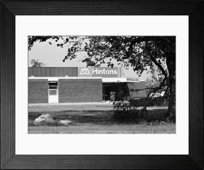 Framed Print : Hintons Supermarket, Whitehouse Farm, Bishopton Road, Stockton-on-Tees, Circa 1972 Framed Print : Hintons Supermarket, Whitehouse Farm, Bishopton Road, Stockton-on-Tees, Circa 1972