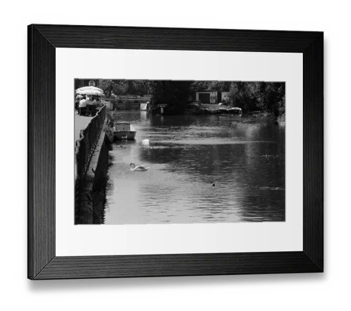 Framed Print : The River Kennet, Reading, Berkshire. 12th June 1992
