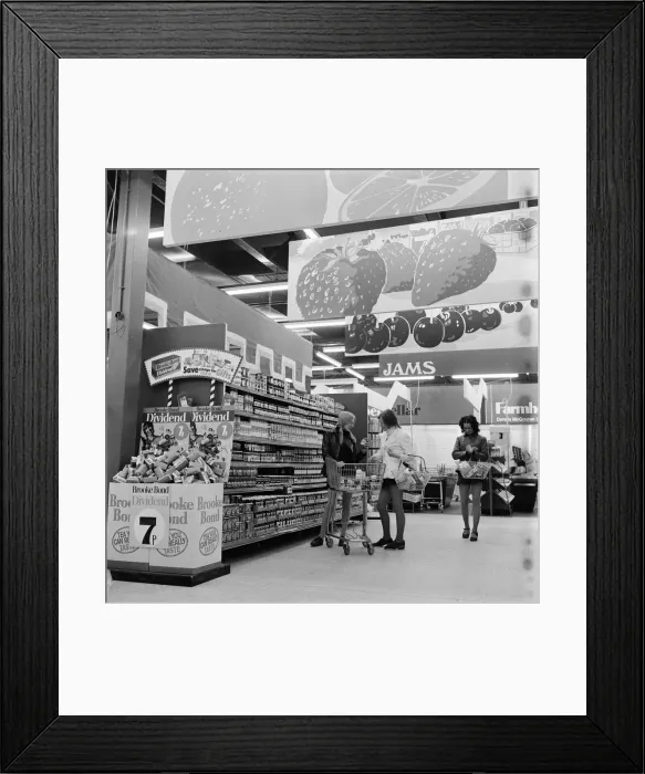Framed Print : Hintons Supermarket, Whitehouse Farm, Bishopton Road, Stockton-on-Tees, Circa 1972 Framed Print : Hintons Supermarket, Whitehouse Farm, Bishopton Road, Stockton-on-Tees, Circa 1972