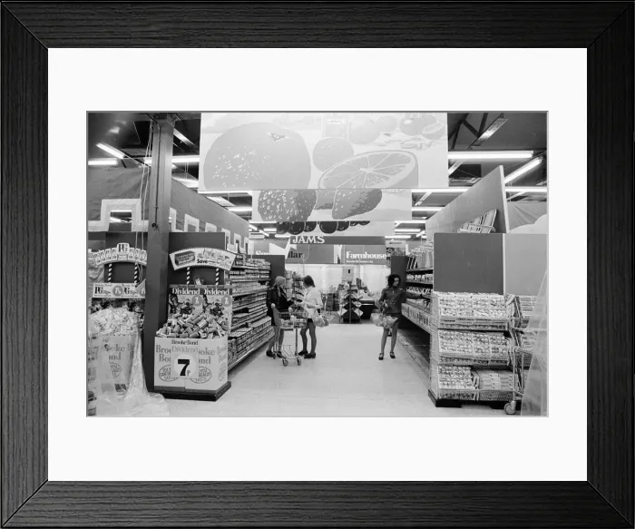 Framed Print : Hintons Supermarket, Whitehouse Farm, Bishopton Road, Stockton-on-Tees, Circa 1972 Framed Print : Hintons Supermarket, Whitehouse Farm, Bishopton Road, Stockton-on-Tees, Circa 1972