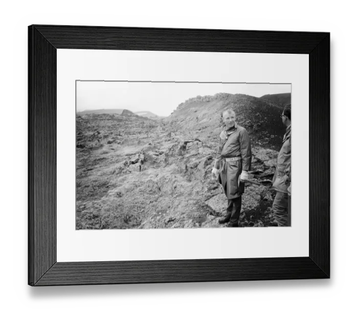 Framed Print : 21 NASA Astronauts have just spend a week in Iceland, making a study of the Geology of Framed Print : 21 NASA Astronauts have just spend a week in Iceland, making a study of the Geology of