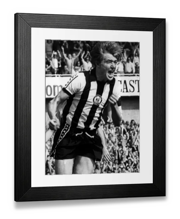 Framed Print : The joy and emotion of scoring his first League goal is mirrored by Newcastle Framed Print : The joy and emotion of scoring his first League goal is mirrored by Newcastle