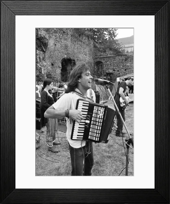 Framed Print : Abbey Ruins celebrations. The Abbey was the fourth largest church in Britain