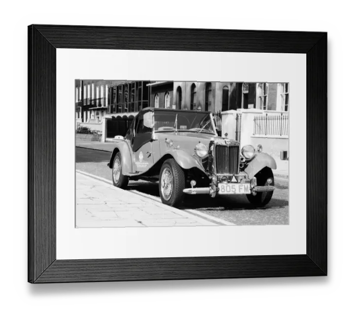 Framed Print : Volkswagen Beetle as a replica of the MG TD. 19th August 1982 Framed Print : Volkswagen Beetle as a replica of the MG TD. 19th August 1982