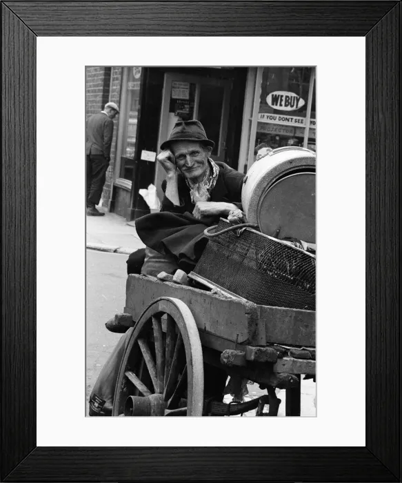 Framed Print : Rag and bone man, Middlesbrough. 1972 Framed Print : Rag and bone man, Middlesbrough. 1972