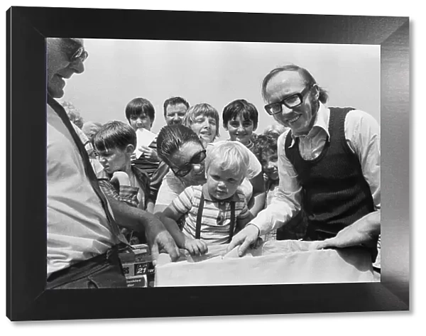 Nobby Stiles opens orphanage fete in Teeside, Middlesbrough