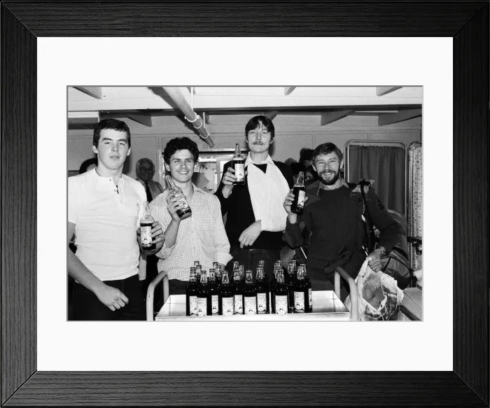 Framed Print : Eight and a half thousand bottles of specially brewed beer have been flown out to Framed Print : Eight and a half thousand bottles of specially brewed beer have been flown out to